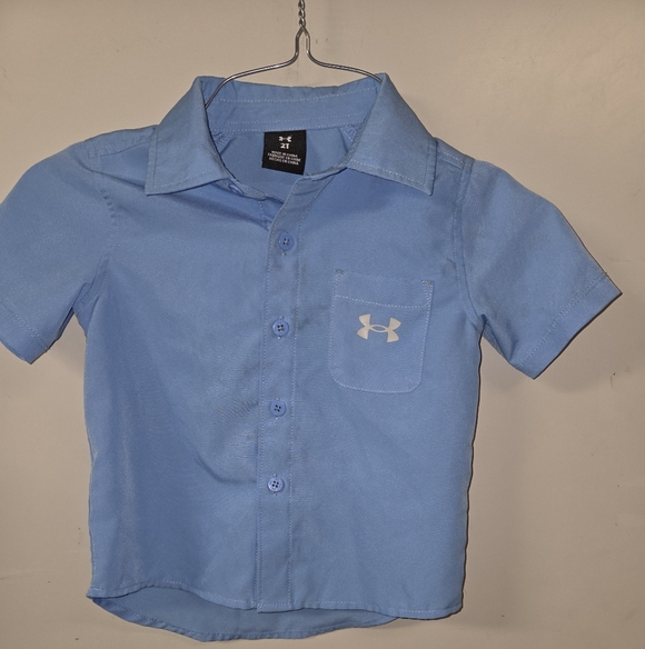 Under Armour Other - Under Armour Kids Light Blue Button Down Shirt